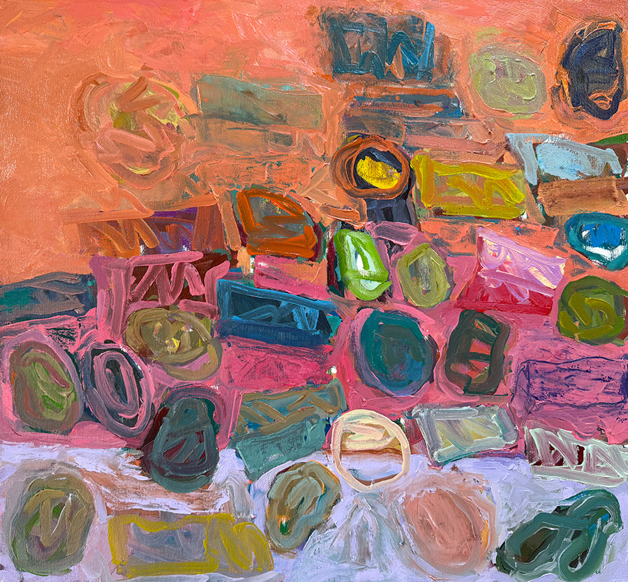 Scotty Stevenson, Morse Code painting, Dawdled Dawdled