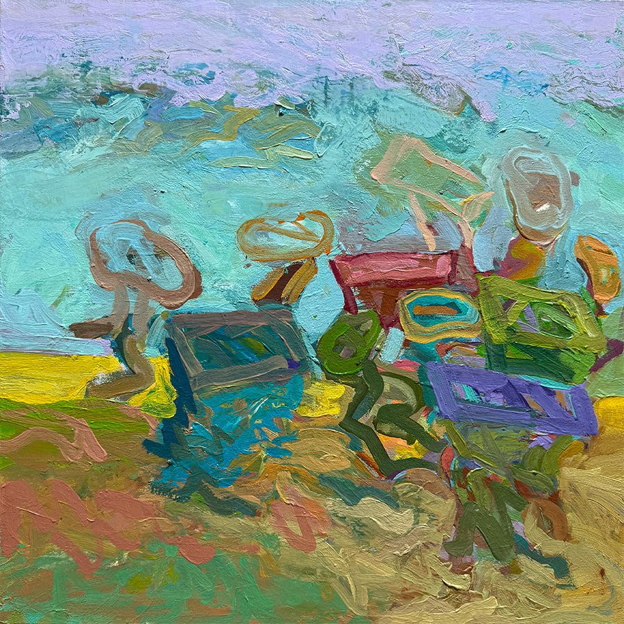 Scotty Stevenson, Morse Code painting, p-a-i-n-t