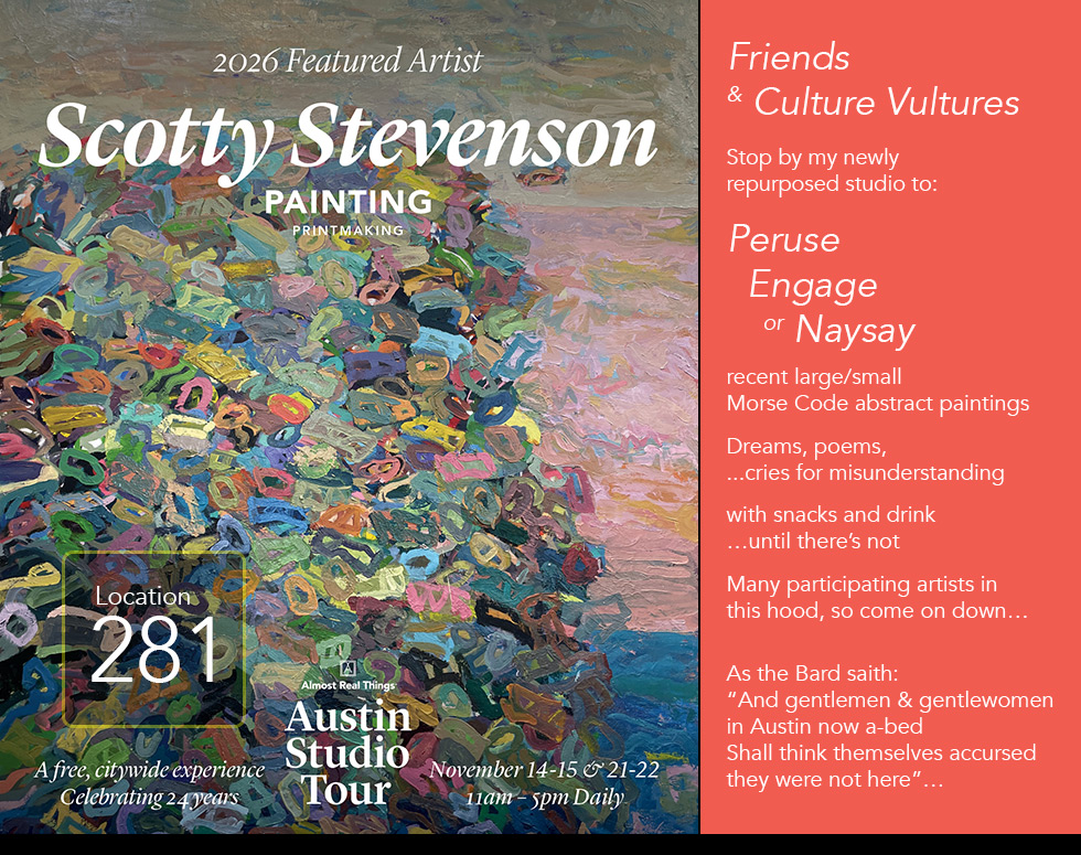 Scotty Stevenson, 2026 Austin Studio Tour